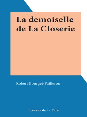 cover image of La demoiselle de La Closerie